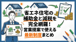 省エネ住宅の補助金と減税を完全網羅！営業提案で使える最新制度まとめ